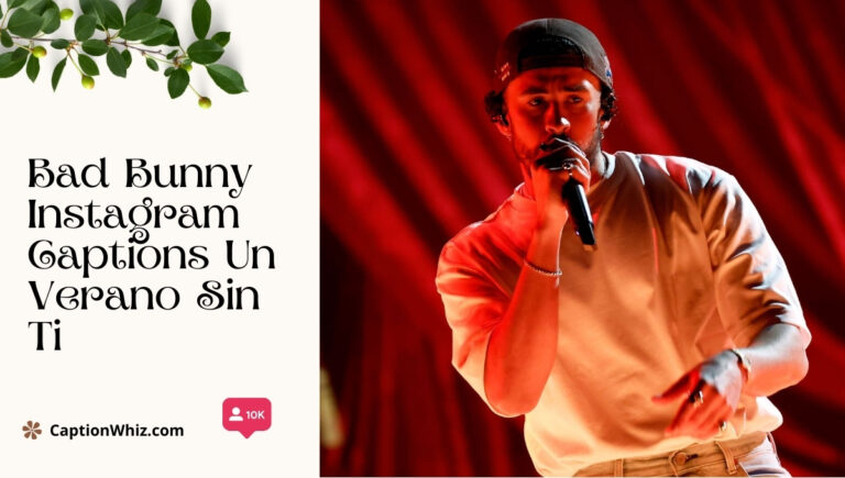 Bad Bunny Instagram Captions Un Verano Sin Ti