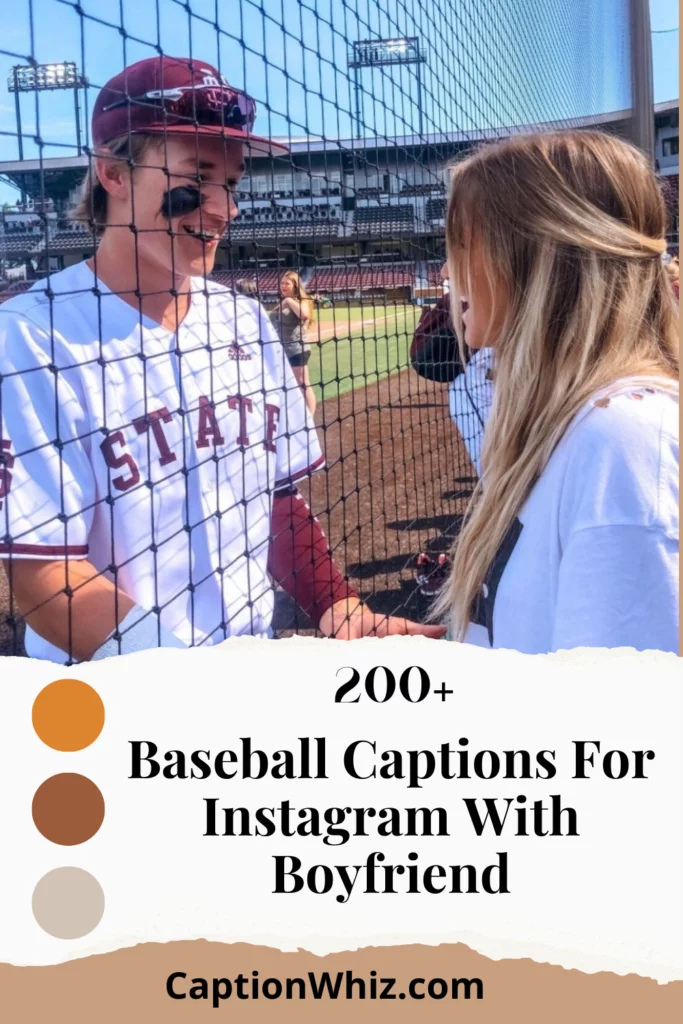 Baseball Captions For Instagram With Boyfriend