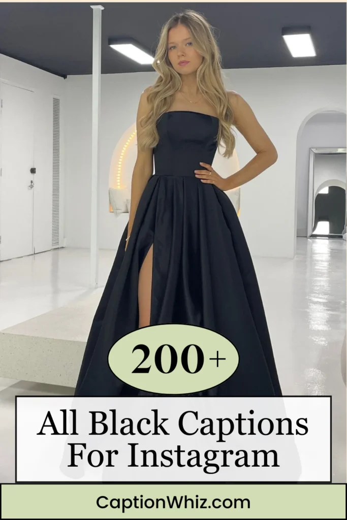 all black captions for instagram