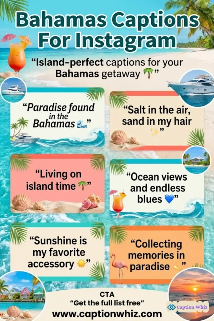 123+ Vibrant Bahamas Captions For Instagram and Quotes to Inspire Your Paradise Vibes