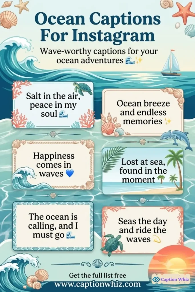 139+ Inspiring Ocean Captions For Instagram and Quotes to Make Waves