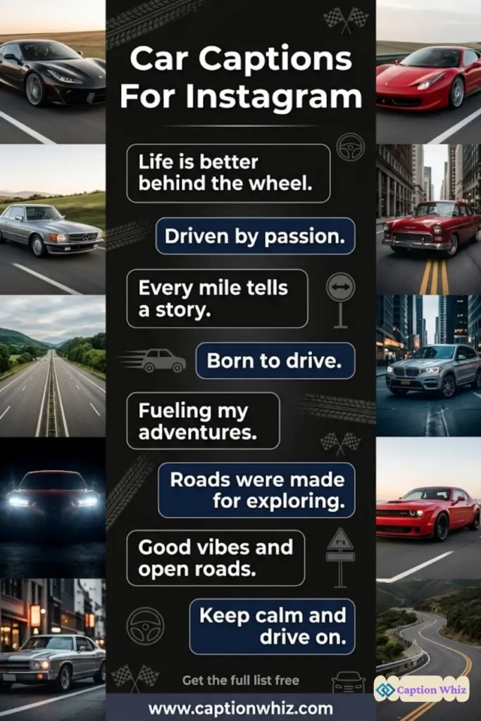 143+ Powerful Car Captions For Instagram and Inspiring Quotes for Auto Lovers in 2026