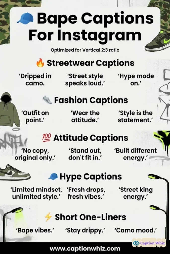 145+ Trendsetting Bape Captions For Instagram and Quotes to Amp Up Your Style