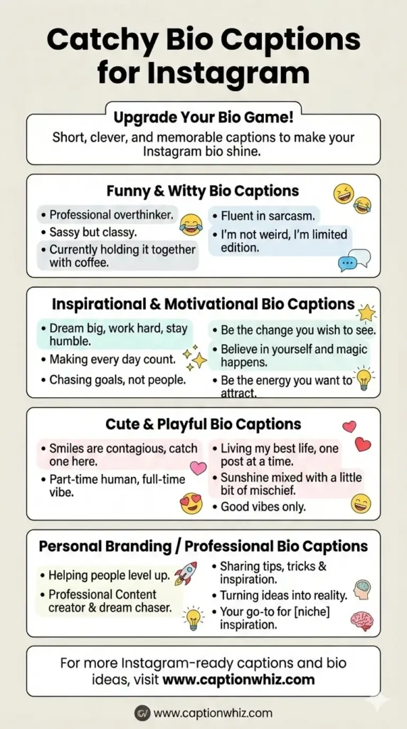 143+ Bio Captions For Instagram That Will Make Your Profile Shine Bright