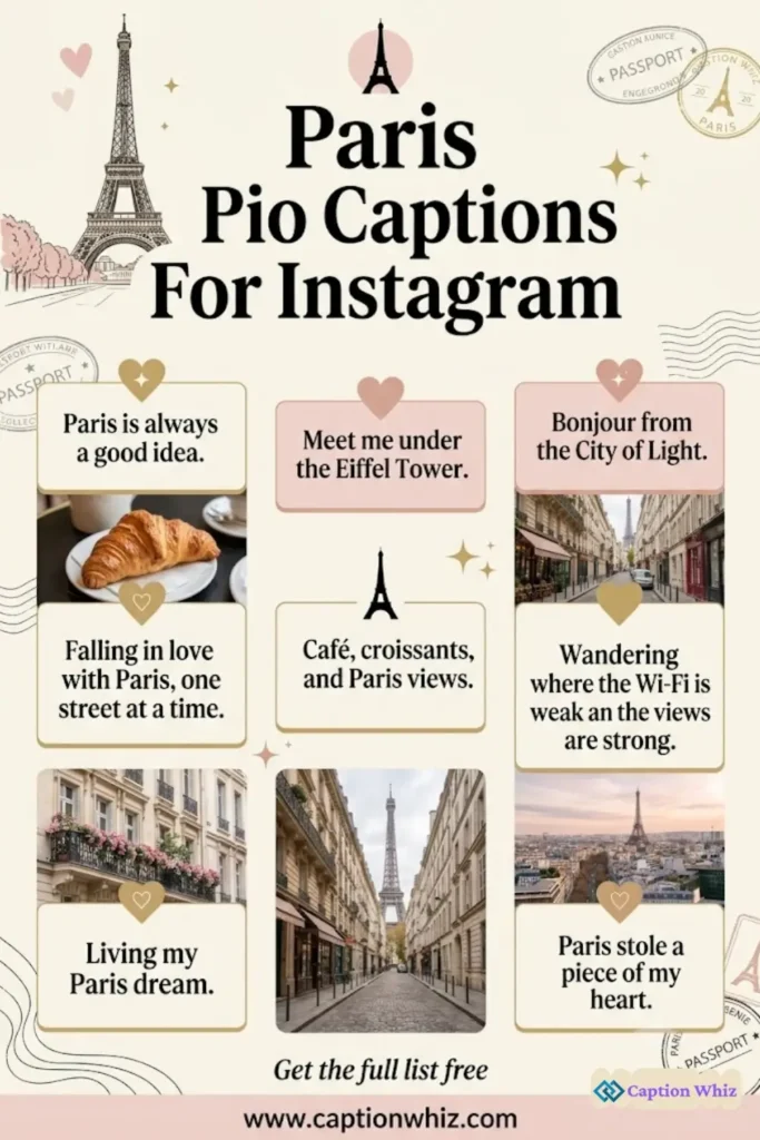 125+ Magical Paris Captions For Instagram and Quotes to Spark Your Wanderlust