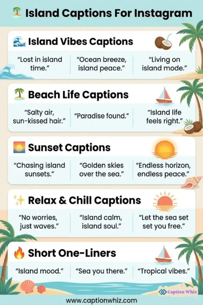 153+ Top Island Captions For Instagram That Capture Paradise Vibes Perfectly