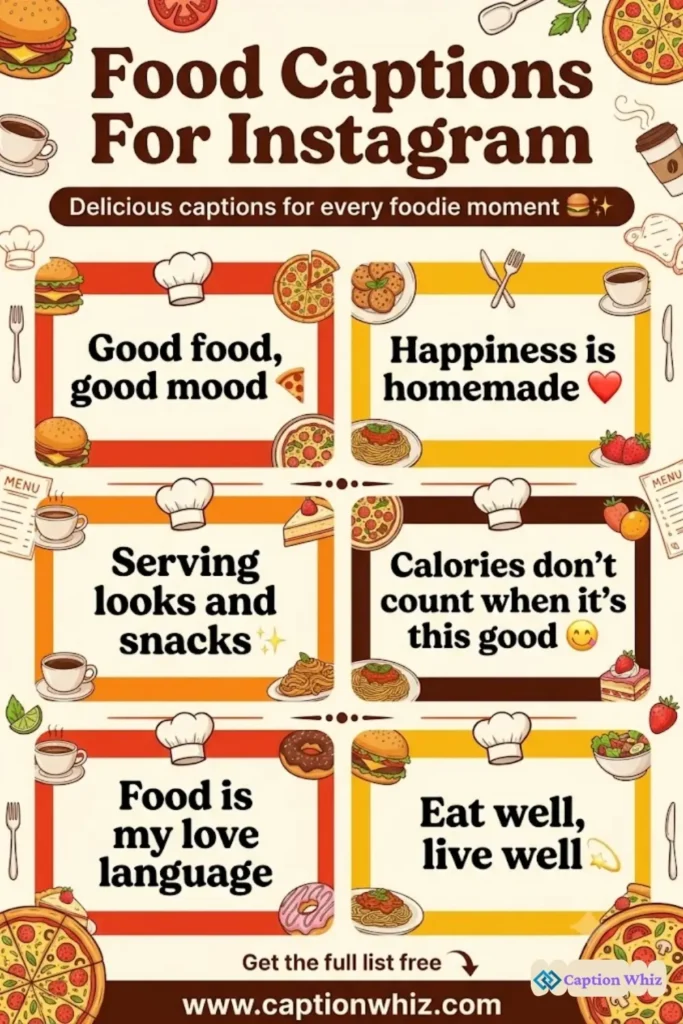 123+ Savory Food Captions For Instagram and Quotes to Spice Up Your Feed