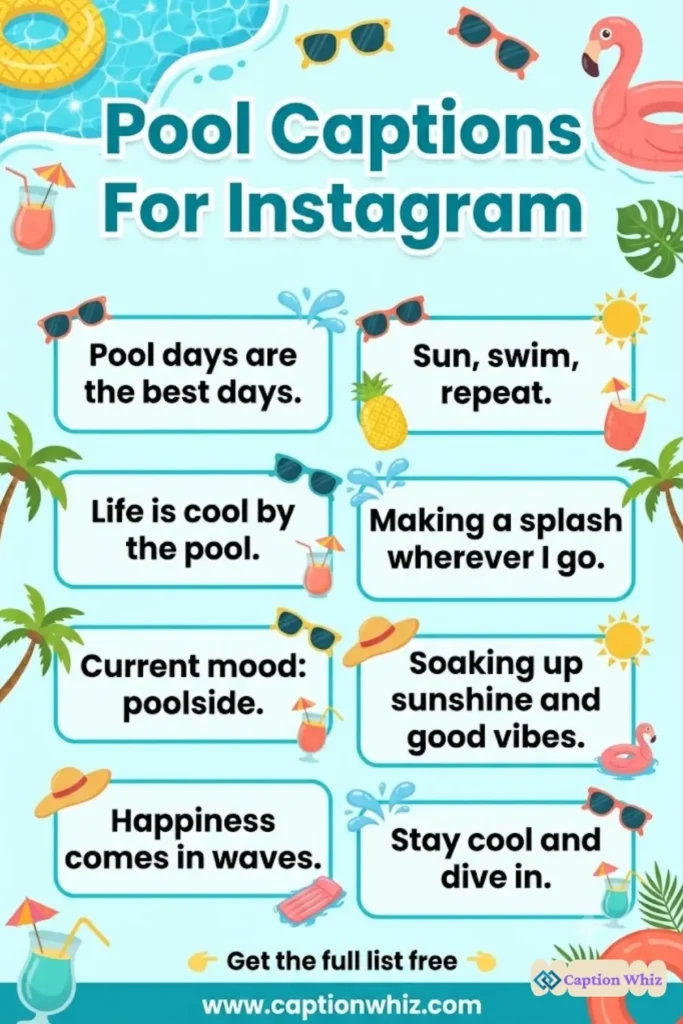 143+ Splashing Pool Captions For Instagram and Quotes That Make a Splash