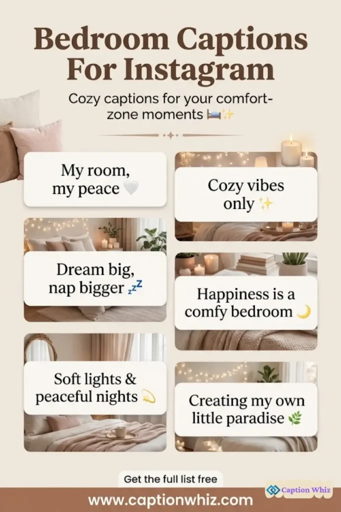 123+ Cozy Bedroom Captions For Instagram and Quotes with Unique Vibes to Share