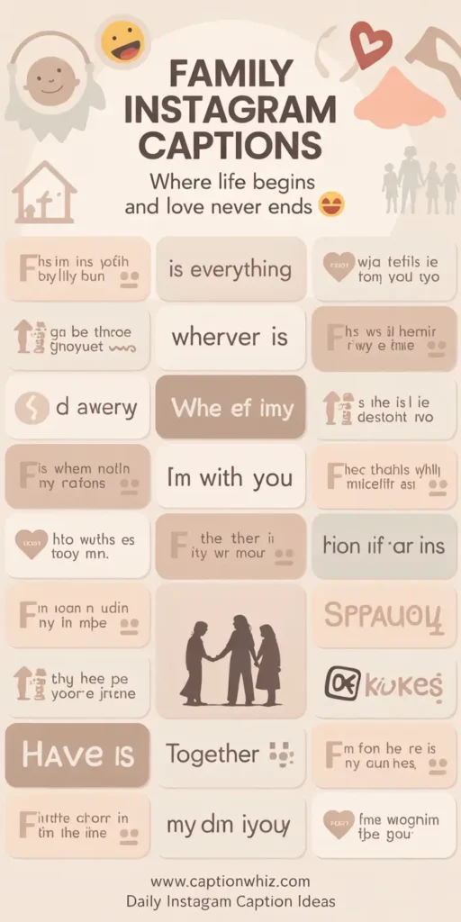 Cherish Every Moment with 123+ Heartwarming Family Captions For Instagram and Quotes