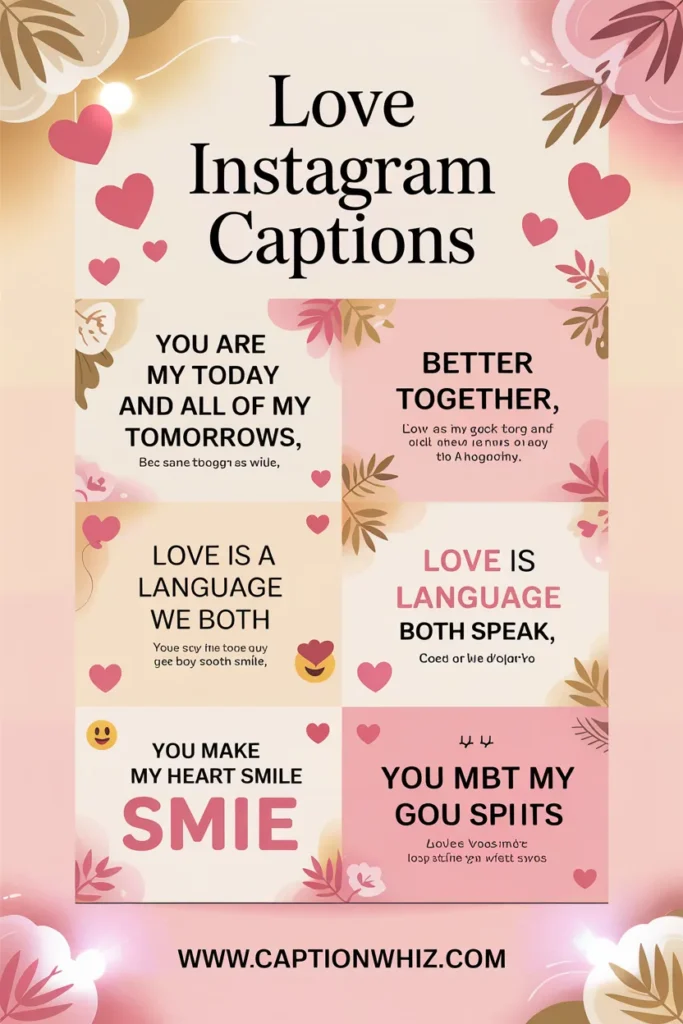 127+ Love Captions For Instagram That Will Make Your Heart Smile and Shine