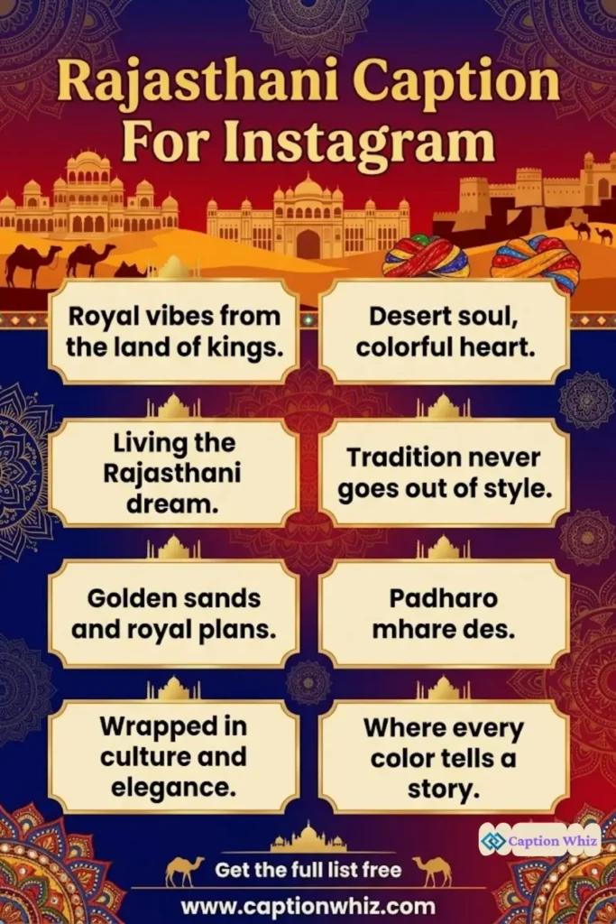 143+ Best Rajasthani Caption For Instagram to Enrich Your Posts
