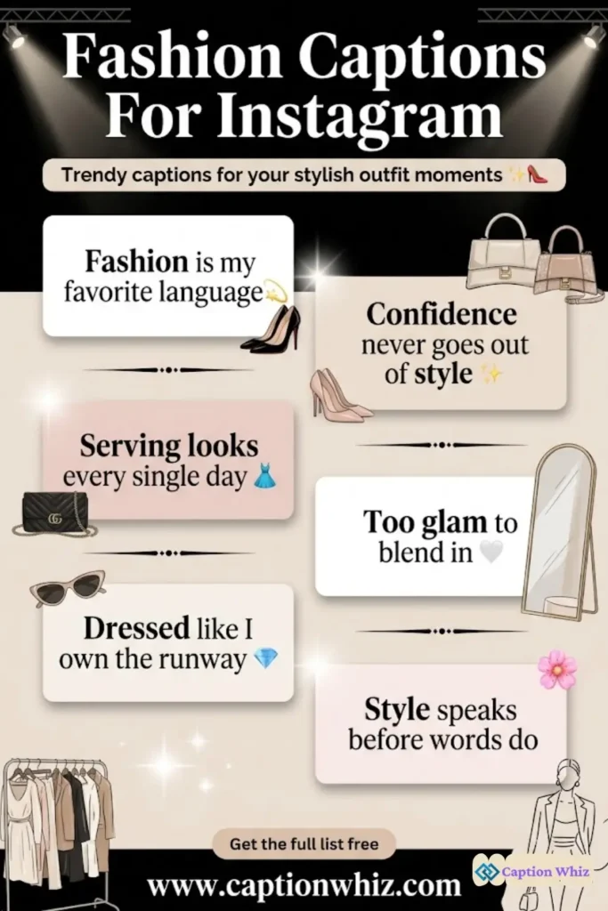 137+ Stylish Fashion Captions For Instagram and Quotes That Spark Joy