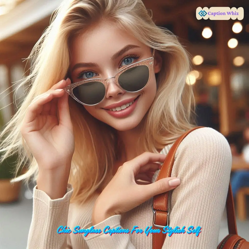 135+ Radiant Sunglass Captions For Instagram and Inspiring Quotes