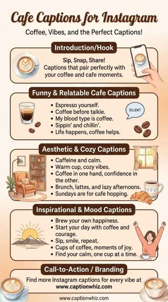 157+ Best Cafe Captions For Instagram That Brew Up Fun and Flavorful Moments