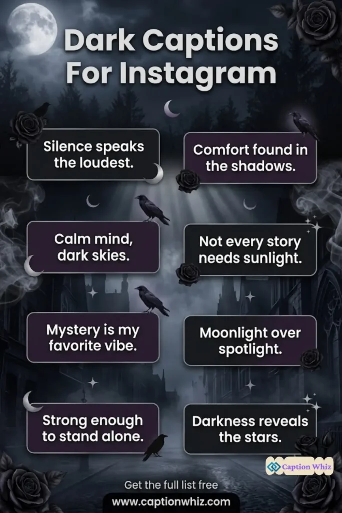 145+ Powerful Dark Captions For Instagram and Quotes to Ignite Your Soul