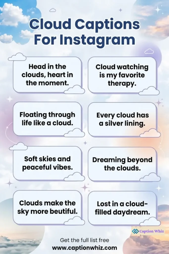 123+ Top Cloud Captions For Instagram to Brighten Your Social Media Vibe
