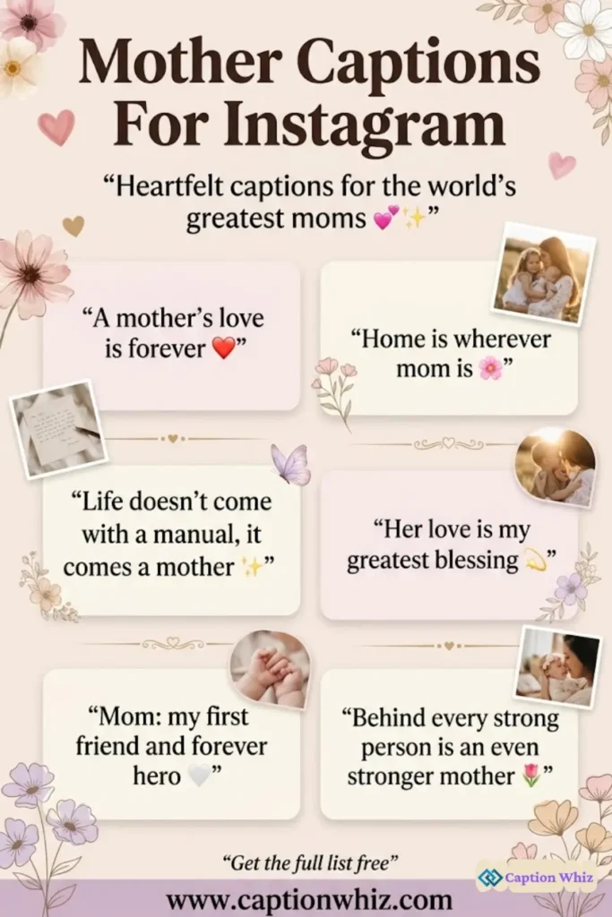 143+ Essential Mother Captions For Instagram and Quotes That Spark Joy and Love