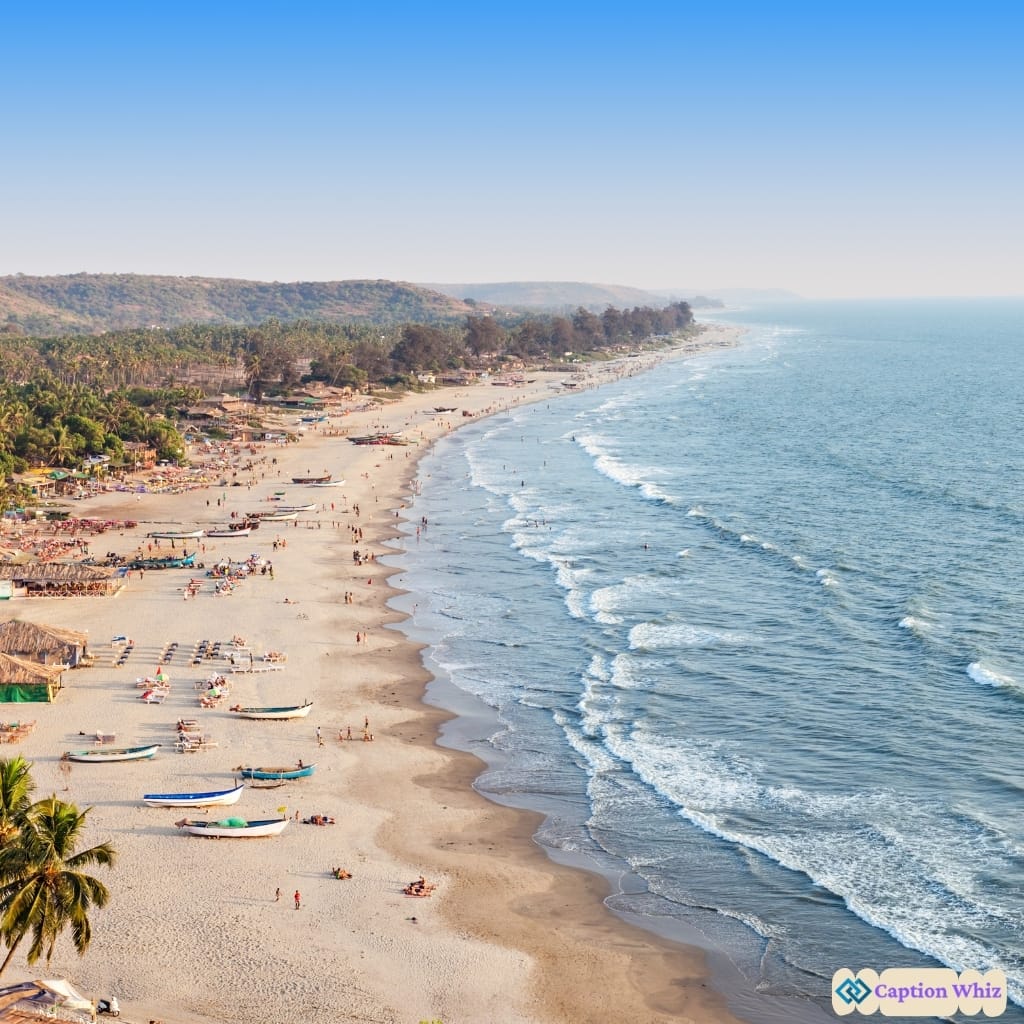 Fun Goa Captions for Sun Sand and Sea