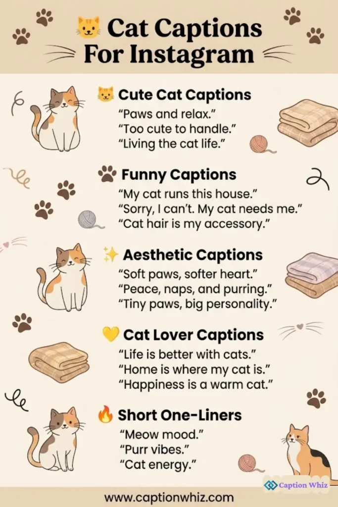 149+ Purrfect Cat Captions For Instagram and Quotes to Charm Your Followers