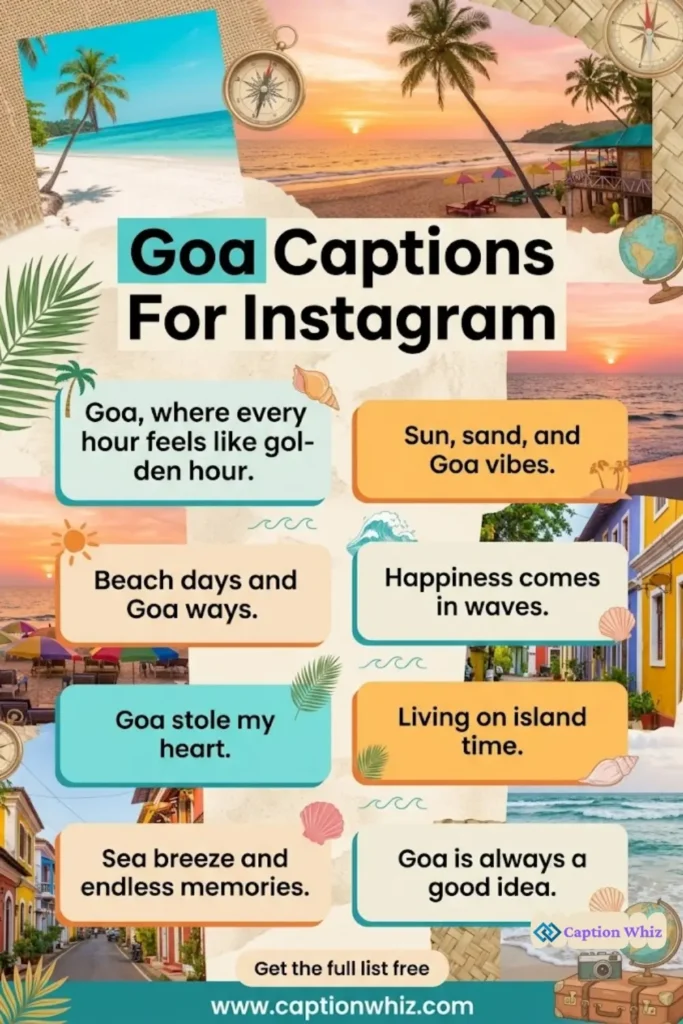 143+ Essential Goa Captions For Instagram and Quotes That Ignite Your Wanderlust