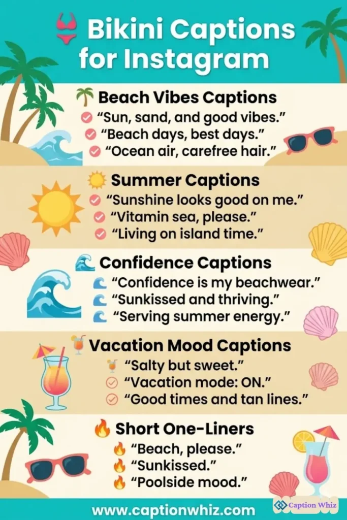 147+ Stunning Bikini Captions For Instagram and Quotes to Shine This Summer