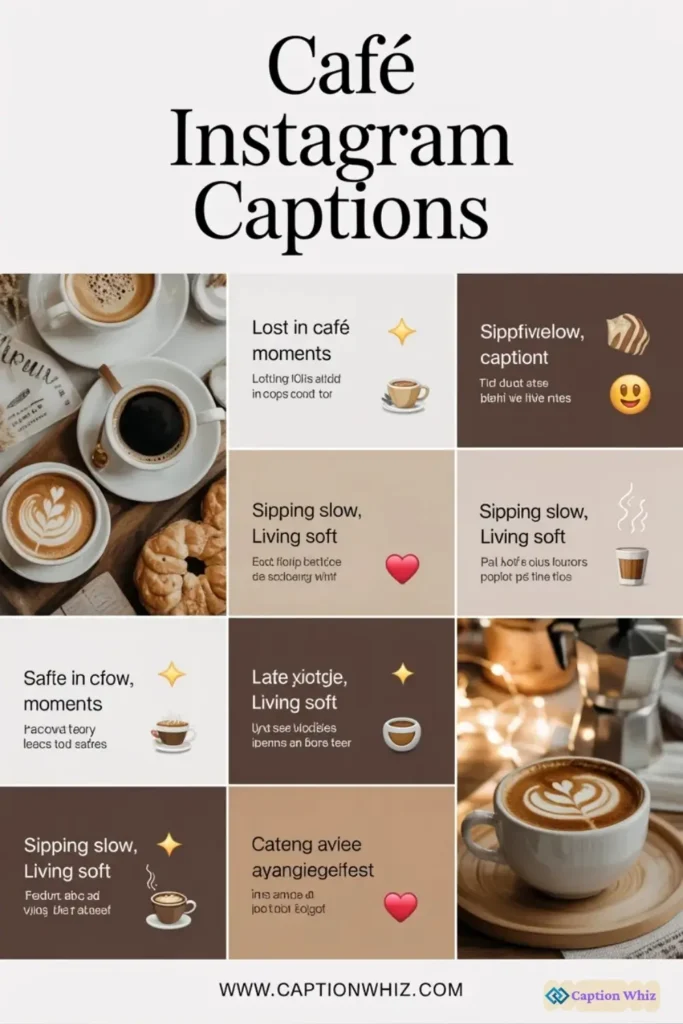 157+ Best Cafe Captions For Instagram That Brew Up Fun and Flavorful Moments