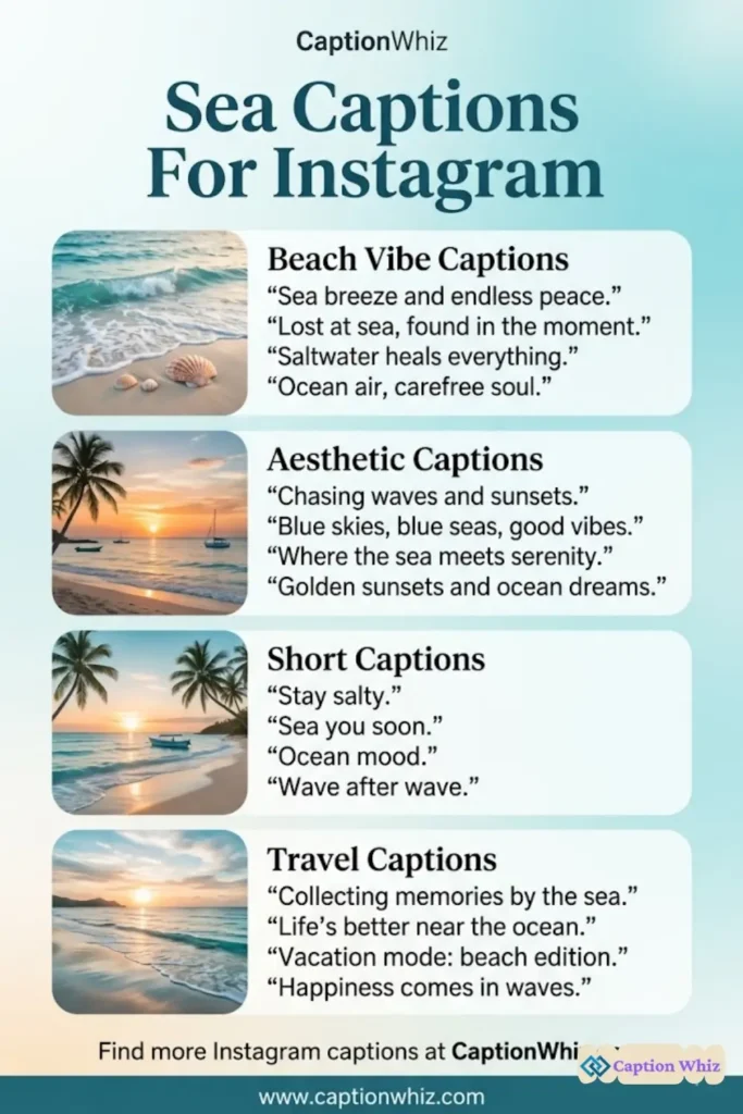 139+ Inspiring Sea Captions For Instagram and Quotes to Make Waves Online