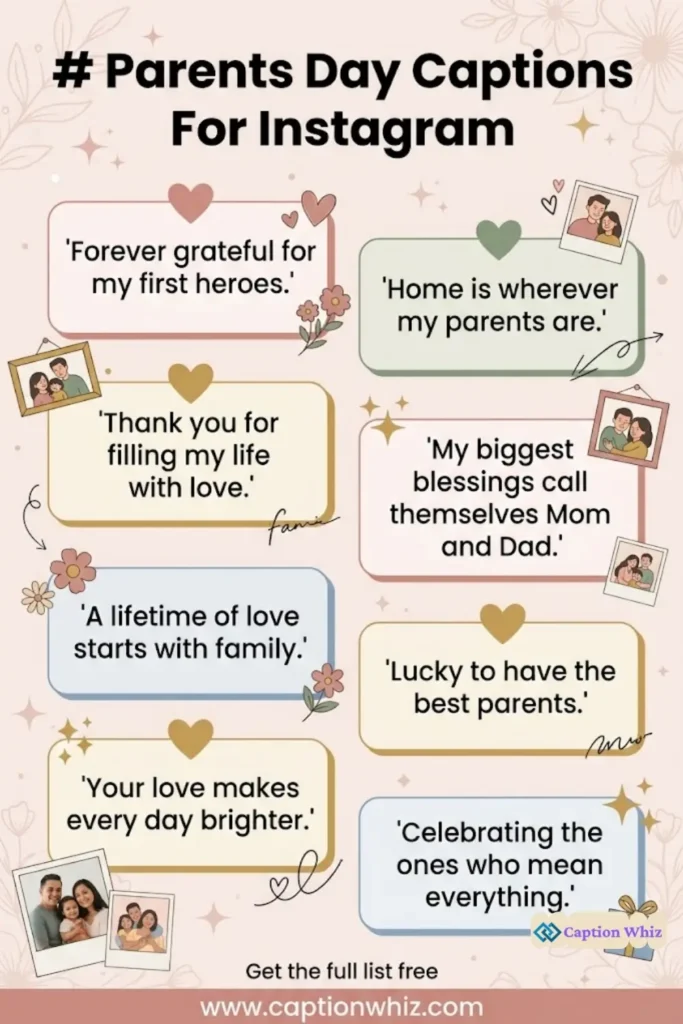 137+ Heartfelt Parents Day Captions For Instagram and Quotes to Celebrate Love