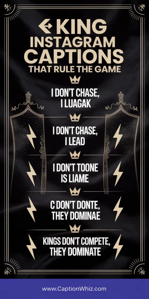 127+ Powerful King Captions For Instagram and Quotes to Rule Your Feed