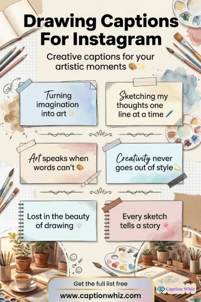 137+ Inspiring Drawing Captions For Instagram and Quotes to Spark Your Creativity