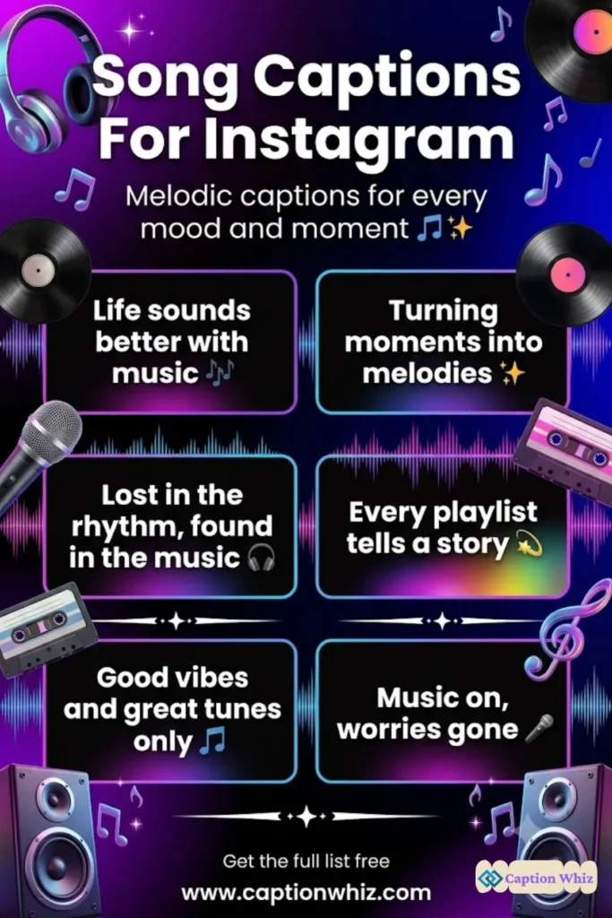 127+ Dynamic Song Captions For Instagram and Quotes That Spark Joy