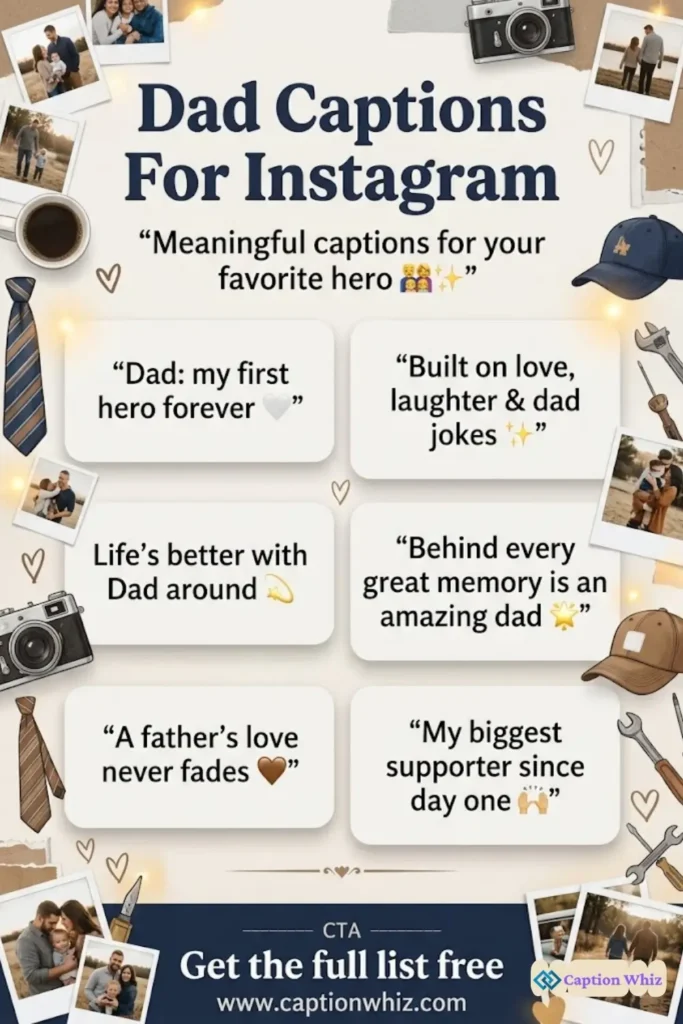 149+ Inspiring Dad Captions For Instagram and Heartfelt Quotes to Celebrate Fatherhood
