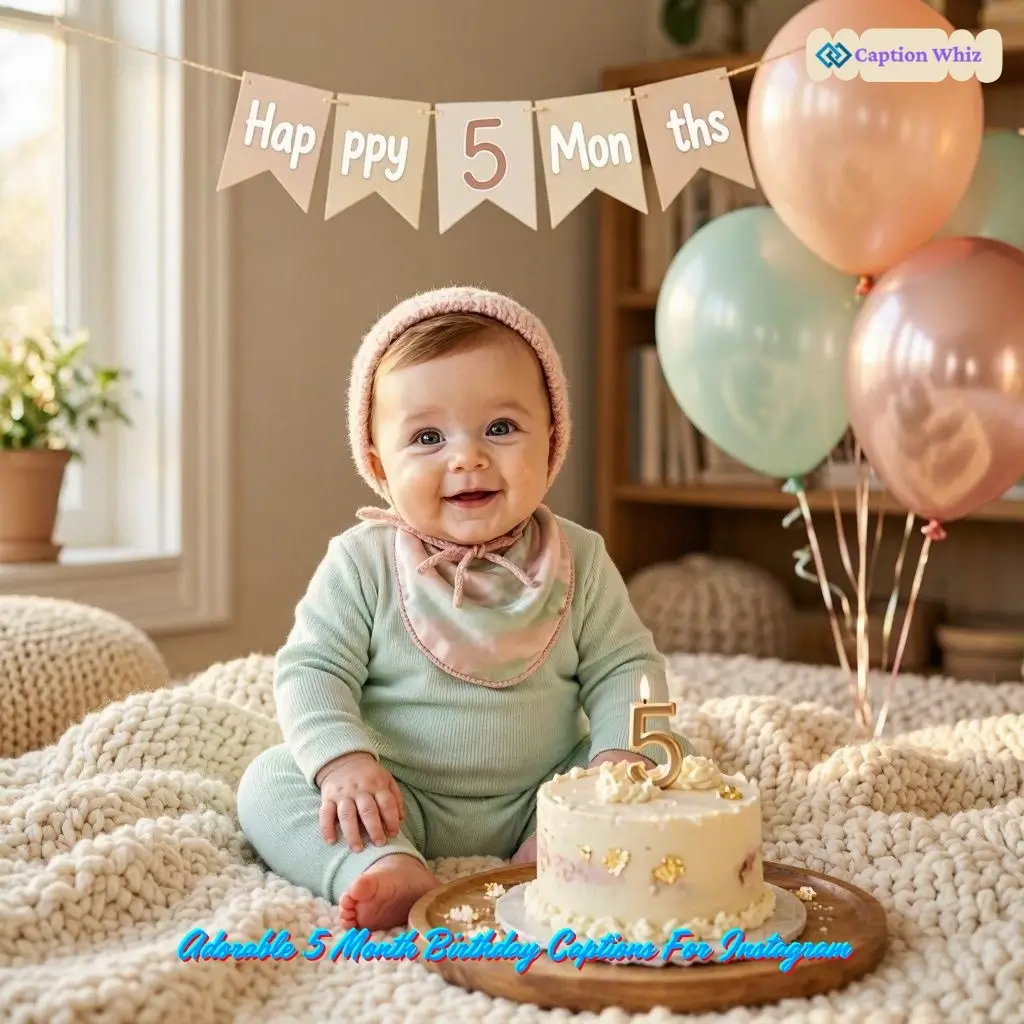 179+ Best 5 Month Birthday Captions For Instagram That Spark Joy and Celebration