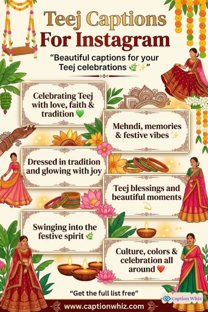 125+ Magical Teej Captions For Instagram and Quotes to Celebrate Love and Joy