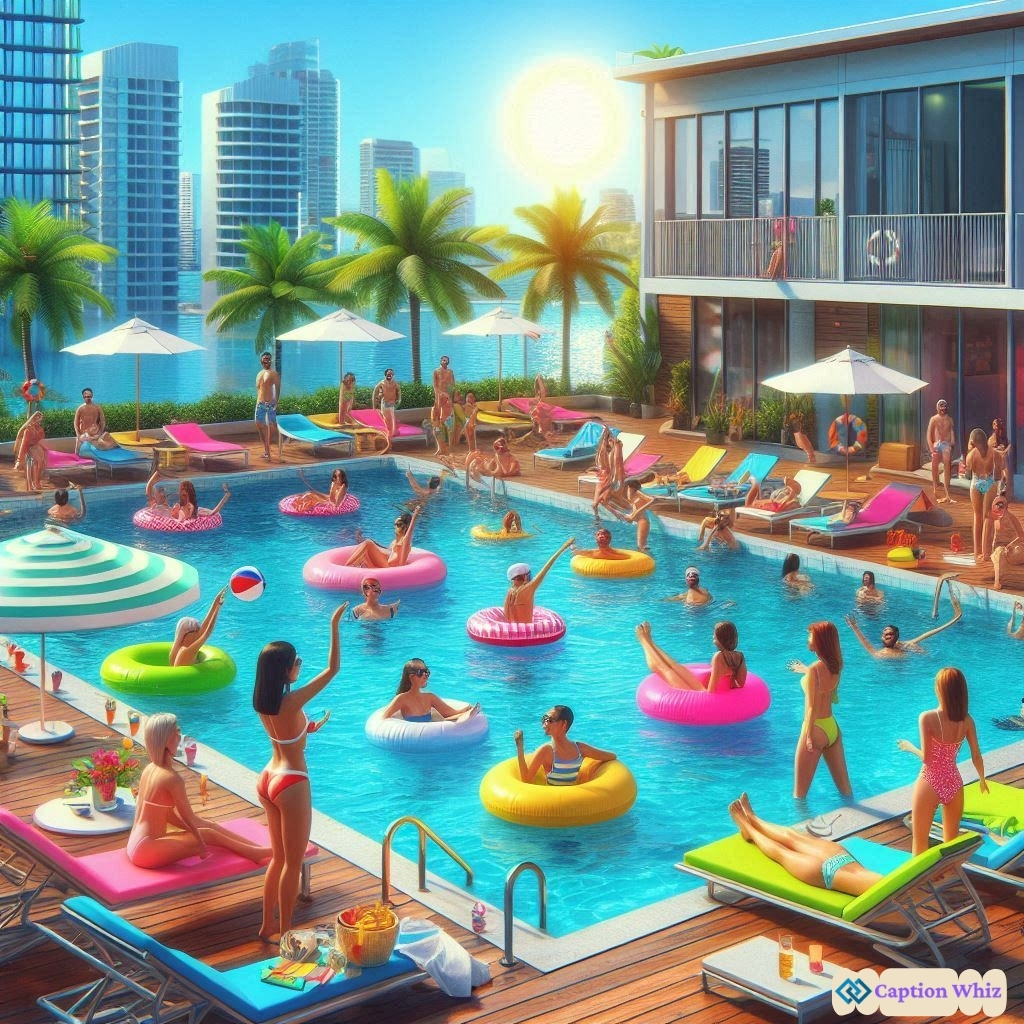Chill Vibes With Swimming Pool Captions For Instagram Quotes