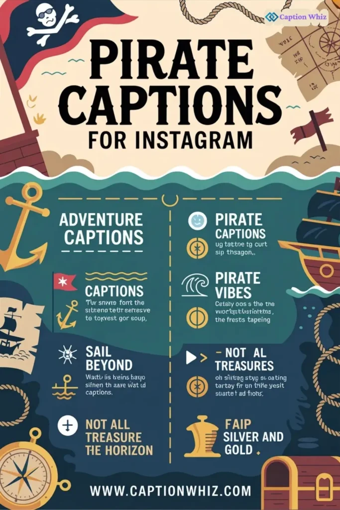 135+ Bold Pirate Captions For Instagram and Quotes to Ignite Your Adventurous Spirit