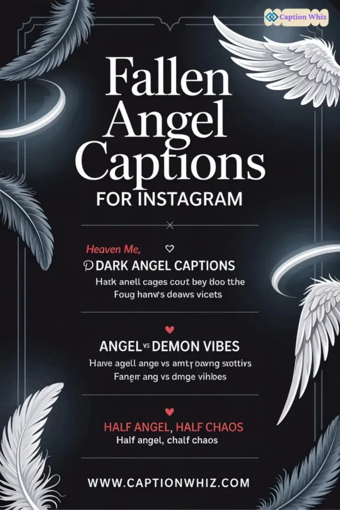 139+ Enchanting Fallen Angel Captions For Instagram and Quotes to Inspire You