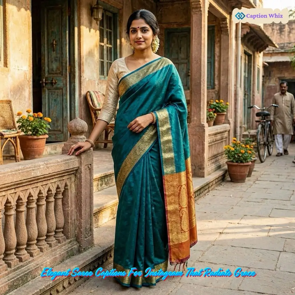 137+ Top Saree Captions For Instagram That Celebrate Elegance and Tradition in 2026