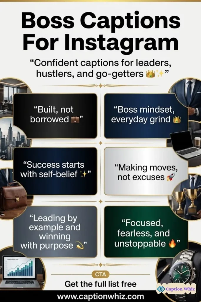 123+ Best Boss Captions For Instagram That Inspire Confidence and Success