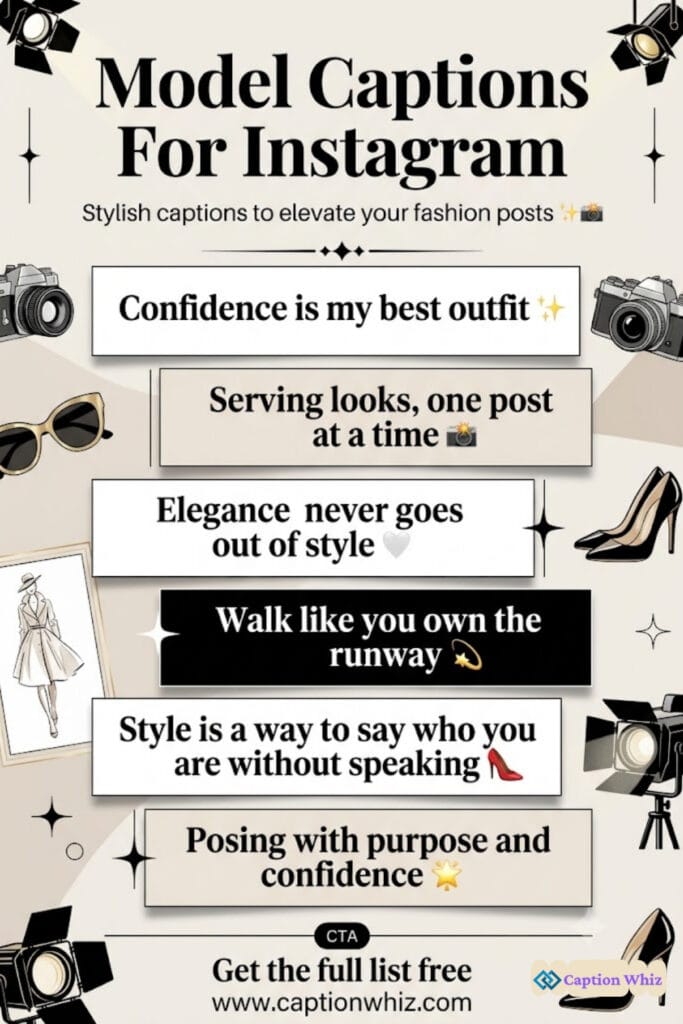 137+ Inspiring Model Captions For Instagram and Quotes to Shine Bright