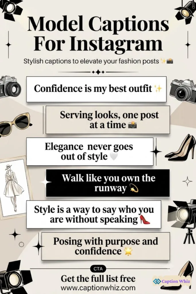 137+ Inspiring Model Captions For Instagram and Quotes to Shine Bright