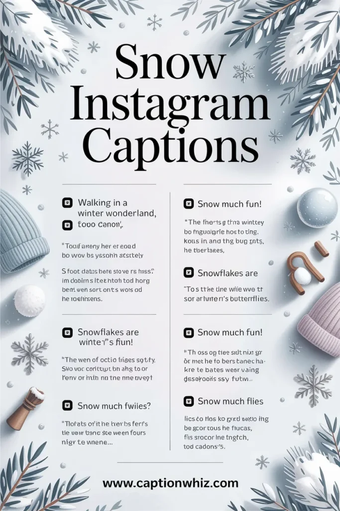147+ Top Snow Captions For Instagram to Warm Your Winter Posts
