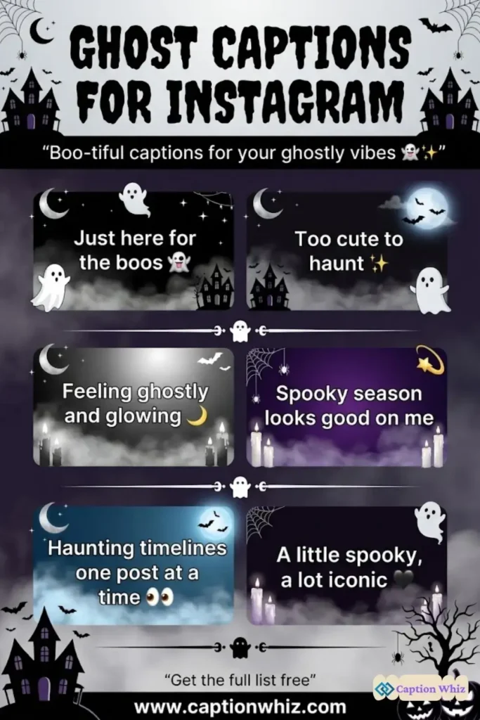 135+ Enchanting Ghost Captions For Instagram and Quotes to Haunt Your Feed