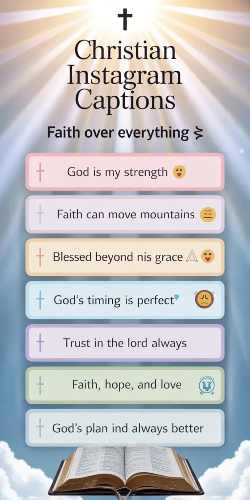 145+ Top Christian Captions For Instagram to Inspire Your Faith Journey Daily