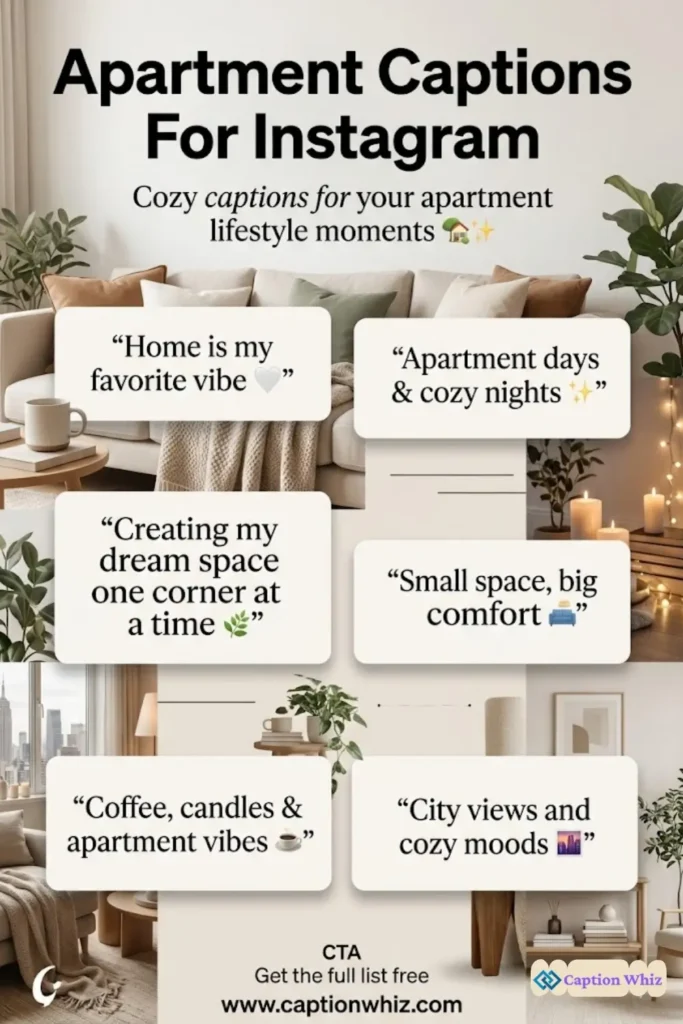149+ Inspiring Apartment Captions For Instagram and Quotes to Brighten Your Feed