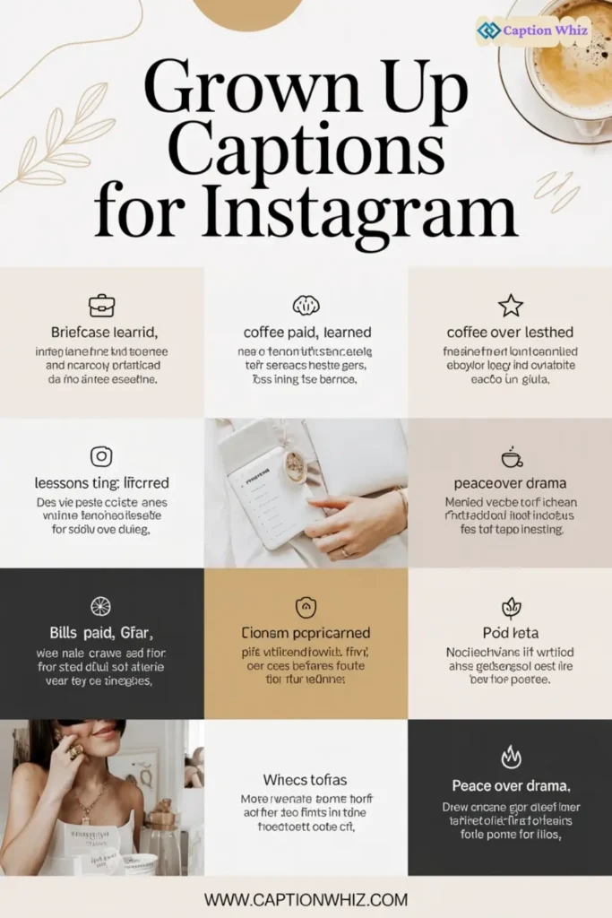 123+ Powerful Grown Up Captions For Instagram and Quotes to Inspire Your Feed