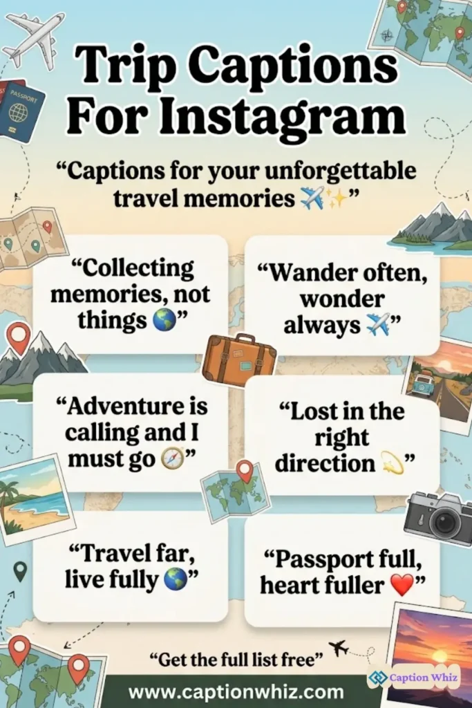 135+ Inspiring Trip Captions For Instagram and Quotes to Spark Your Wanderlust