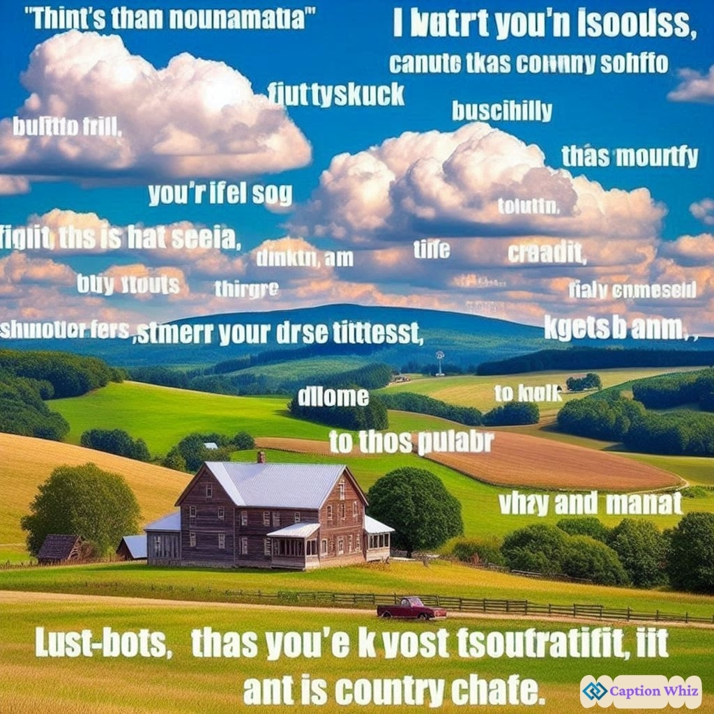 Playful Captions for Country Roads and Adventures