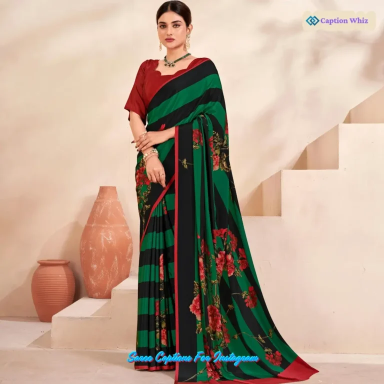Saree Captions For Instagram